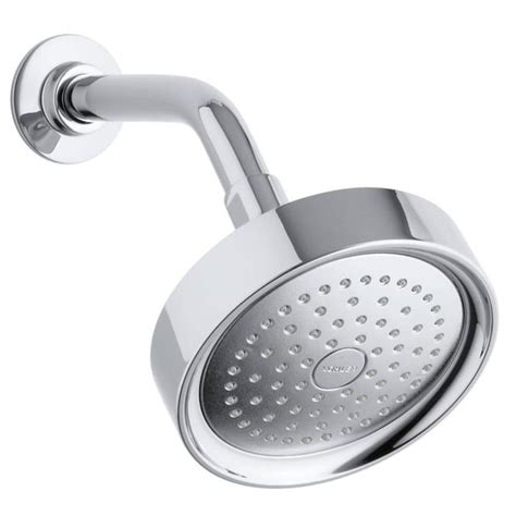 The rainhead’s silicone 8-inch sprayface is easy to wipe clean and features 80 angled nozzles that deliver an all-encompassing spa-like spray. . Kohler showerheads